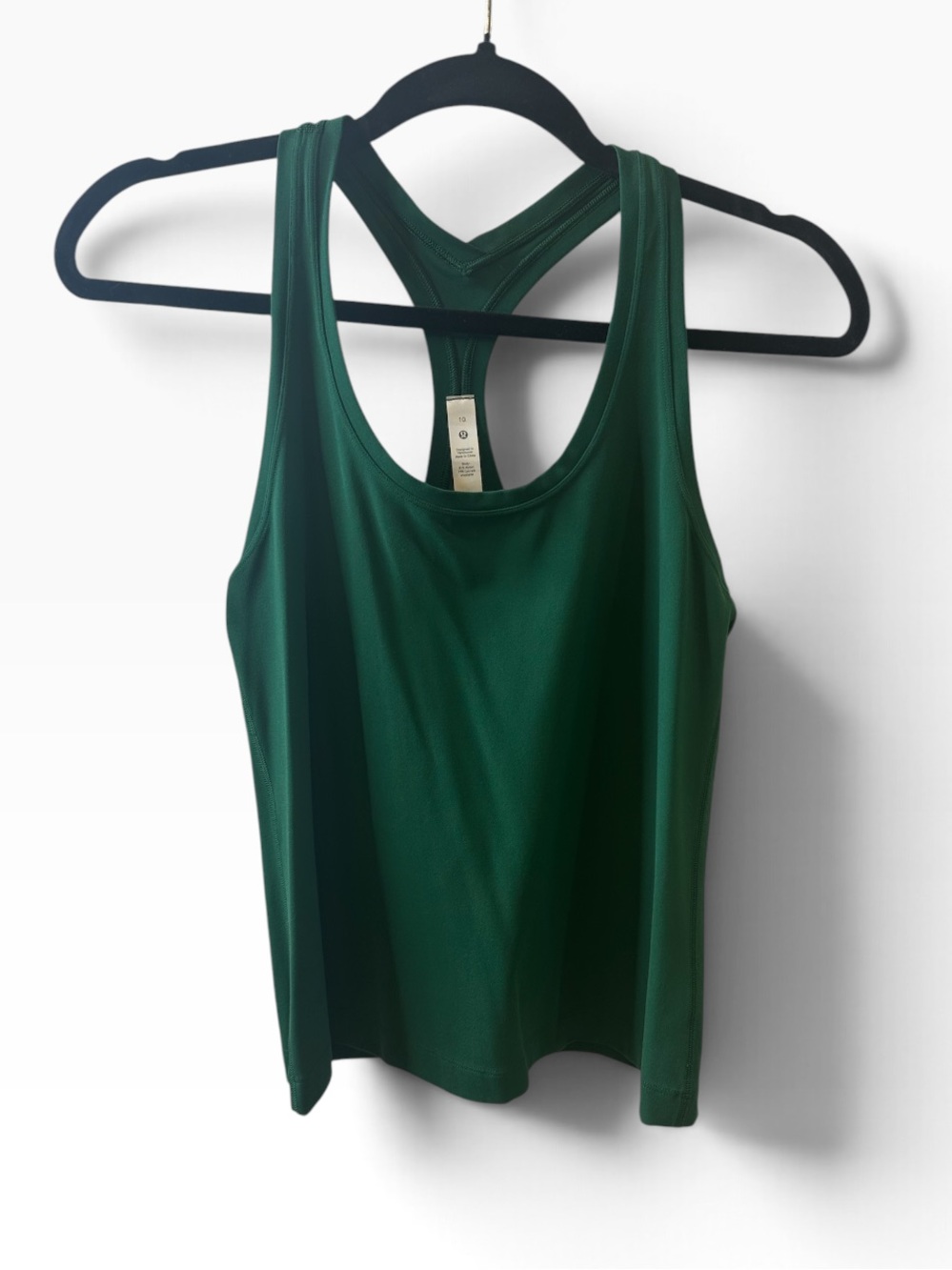 lululemon athletica Emerald Green Racerback Tank Top